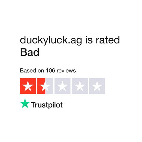 Read Customer Service Reviews of www.duckyluck.ag .